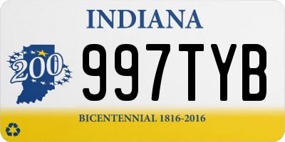 IN license plate 997TYB