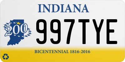 IN license plate 997TYE