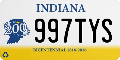 IN license plate 997TYS