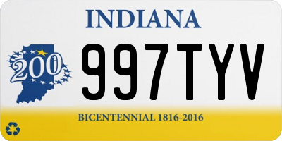 IN license plate 997TYV