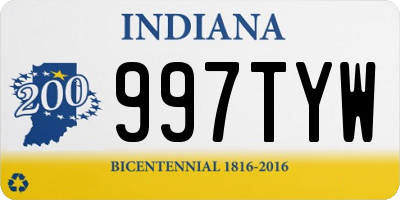 IN license plate 997TYW