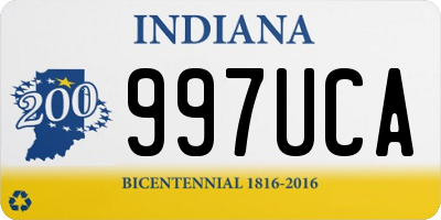 IN license plate 997UCA