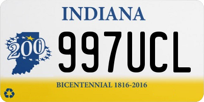 IN license plate 997UCL