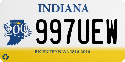 IN license plate 997UEW