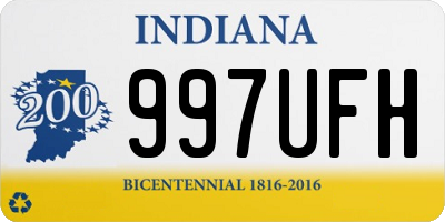 IN license plate 997UFH