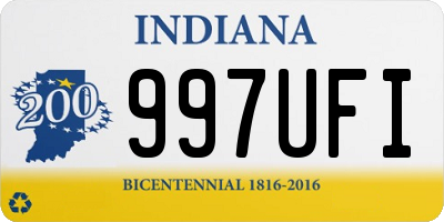 IN license plate 997UFI