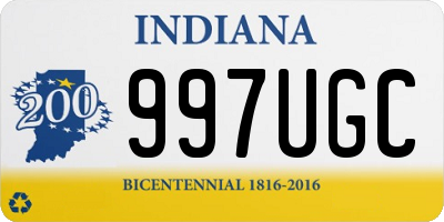 IN license plate 997UGC