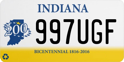 IN license plate 997UGF