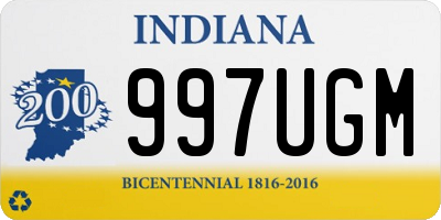 IN license plate 997UGM