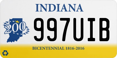 IN license plate 997UIB