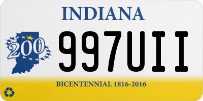 IN license plate 997UII