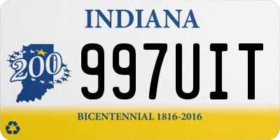 IN license plate 997UIT