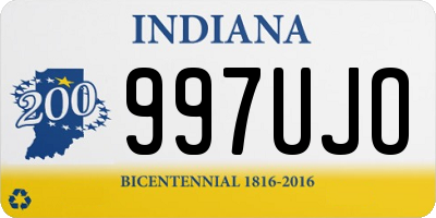 IN license plate 997UJO