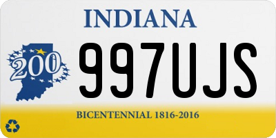 IN license plate 997UJS