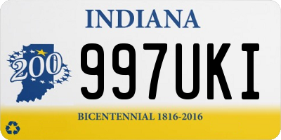 IN license plate 997UKI