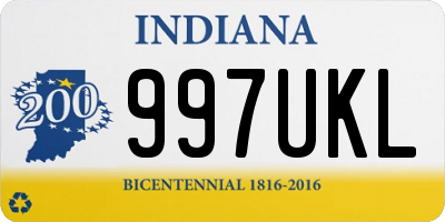 IN license plate 997UKL