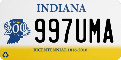 IN license plate 997UMA