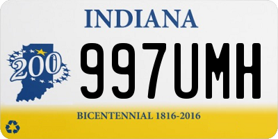 IN license plate 997UMH