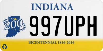 IN license plate 997UPH
