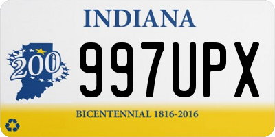 IN license plate 997UPX