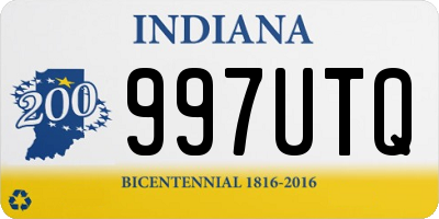 IN license plate 997UTQ