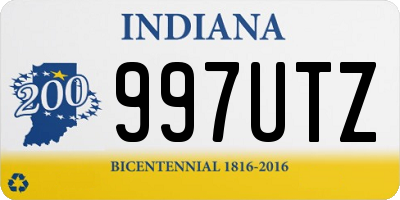 IN license plate 997UTZ