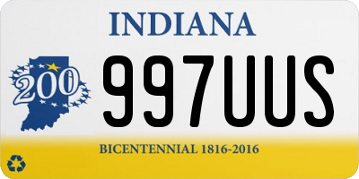 IN license plate 997UUS