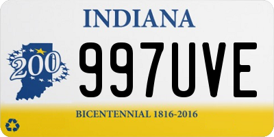 IN license plate 997UVE