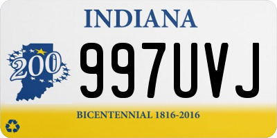 IN license plate 997UVJ