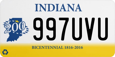 IN license plate 997UVU