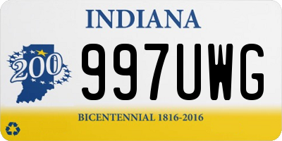 IN license plate 997UWG