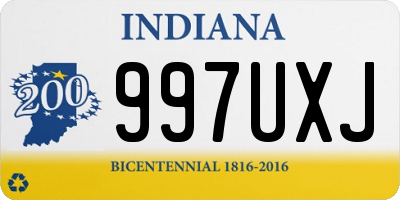 IN license plate 997UXJ