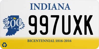 IN license plate 997UXK