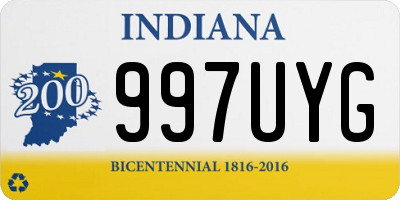 IN license plate 997UYG