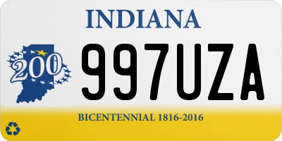 IN license plate 997UZA