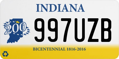 IN license plate 997UZB