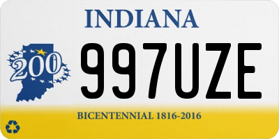 IN license plate 997UZE