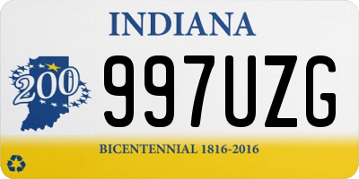 IN license plate 997UZG