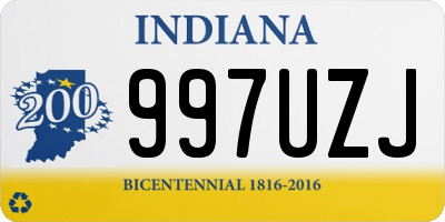 IN license plate 997UZJ