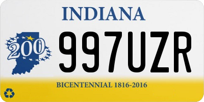 IN license plate 997UZR