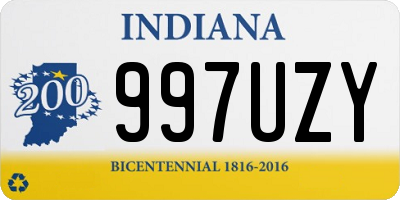 IN license plate 997UZY