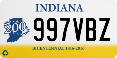 IN license plate 997VBZ