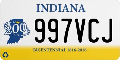 IN license plate 997VCJ