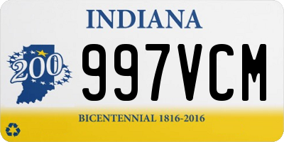 IN license plate 997VCM