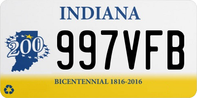 IN license plate 997VFB