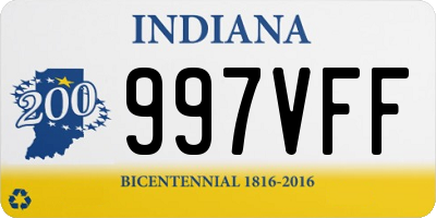 IN license plate 997VFF