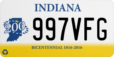 IN license plate 997VFG