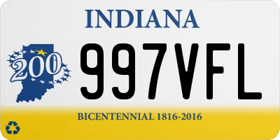 IN license plate 997VFL