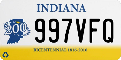 IN license plate 997VFQ