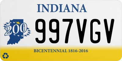 IN license plate 997VGV